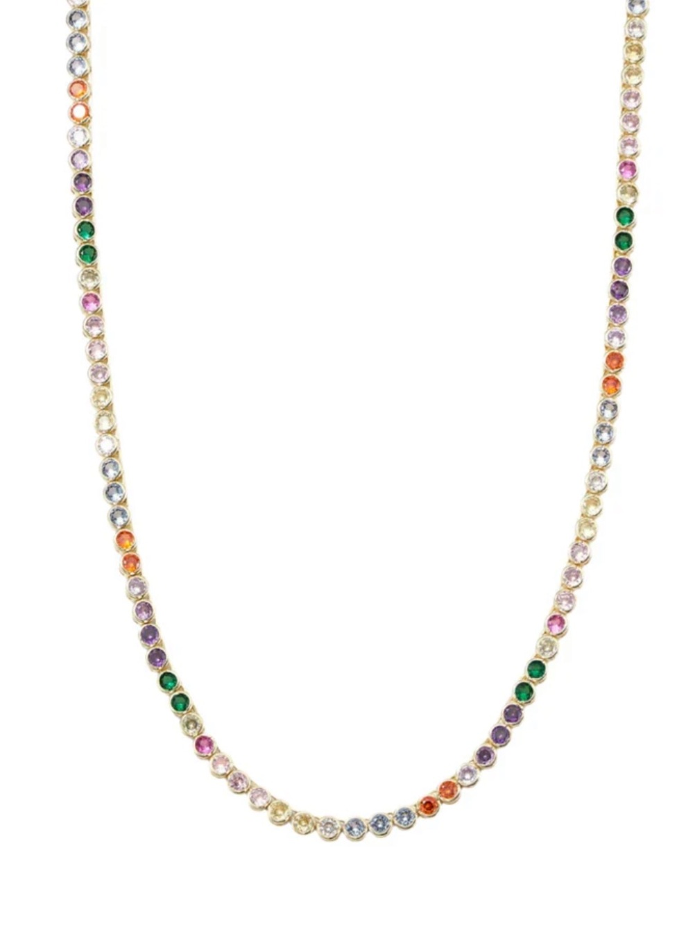 Melinda Maria Gold “Baroness Tennis Necklace”